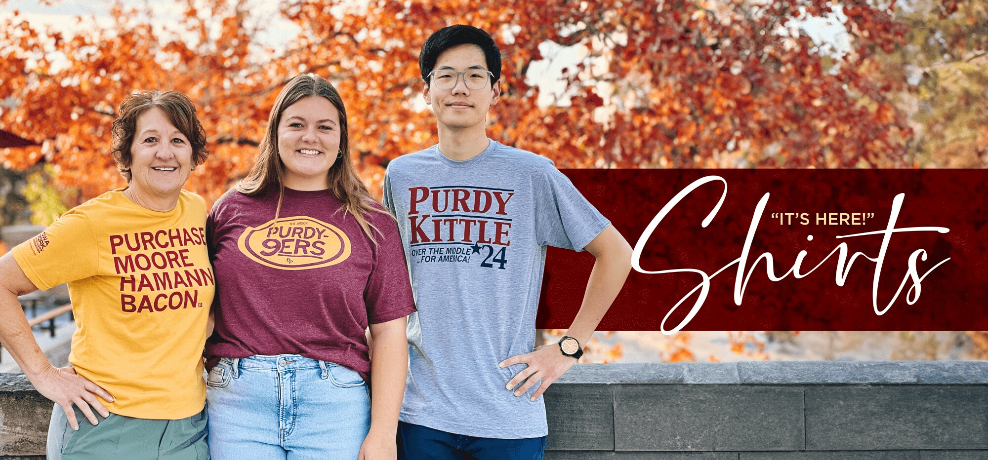 Raygun Purdy-Kittle-Moore Football T-shirts